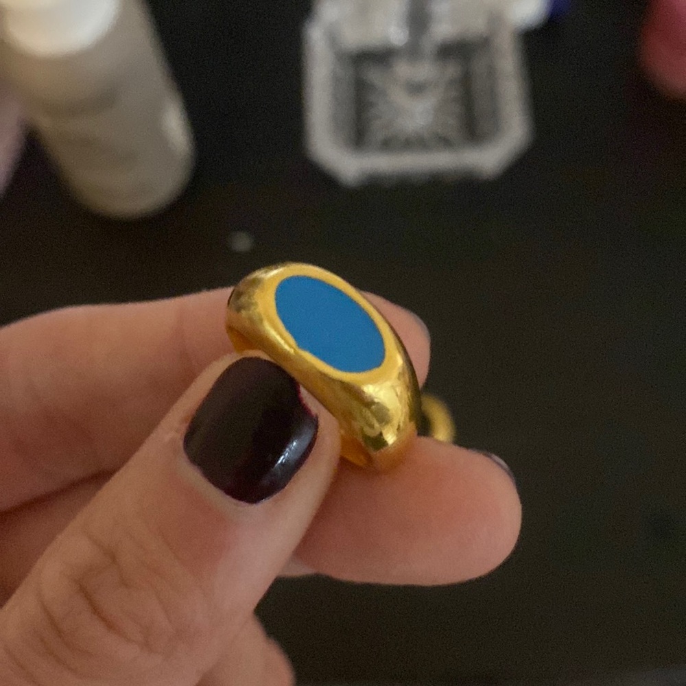 Aureum collective Ophelia ring Blue- size 7